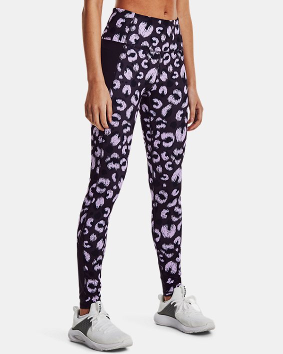 Women's UA Reflect Printed Full-Length Leggings, Purple, pdpMainDesktop image number 0